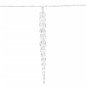 vidaXL Luces carámbano Navidad 100 LED blanco cálido acrílico PVC 10 m vidaXL Luces carámbano Navidad 100 LED blanco cálido acrílico PVC 10 m