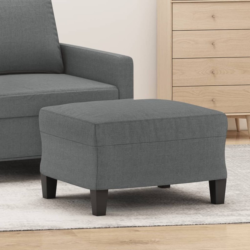 vidaXL Reposapiés de tela gris oscuro 60x50x41 cm vidaXL Reposapiés de tela gris oscuro 60x50x41 cm