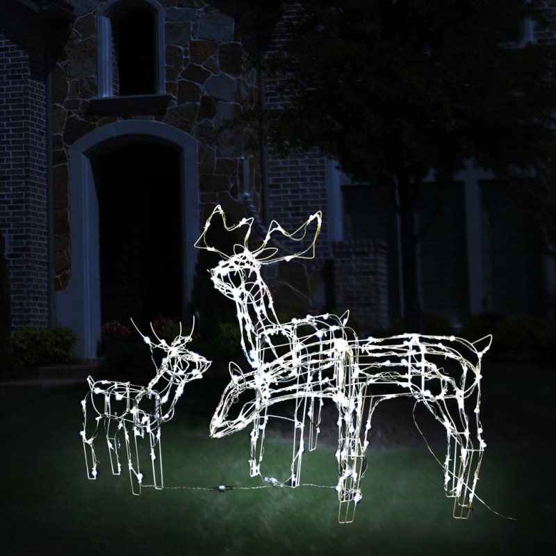 vidaXL Renos de Navidad de luces 229 LEDs 3 piezas vidaXL Renos de Navidad de luces 229 LEDs 3 piezas