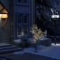 vidaXL Árbol de Navidad 128 LEDs blanco cálido flores de cerezo 120 cm vidaXL Árbol de Navidad 128 LEDs blanco cálido flores de cerezo 120 cm