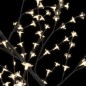 vidaXL Árbol de Navidad 128 LEDs blanco cálido flores de cerezo 120 cm vidaXL Árbol de Navidad 128 LEDs blanco cálido flores de cerezo 120 cm