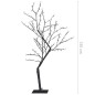 vidaXL Árbol de Navidad 128 LEDs blanco cálido flores de cerezo 120 cm vidaXL Árbol de Navidad 128 LEDs blanco cálido flores de cerezo 120 cm