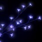 vidaXL Árbol de Navidad 200 LEDs blanco azul flores de cerezo 180 cm vidaXL Árbol de Navidad 200 LEDs blanco azul flores de cerezo 180 cm