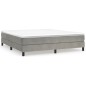 vidaXL Estructura de cama box spring terciopelo gris claro 180x200 cm vidaXL Estructura de cama box spring terciopelo gris claro 180x200 cm