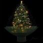 vidaXL Árbol de Navidad con nieve con base en paraguas verde 75 cm vidaXL Árbol de Navidad con nieve con base en paraguas verde 75 cm