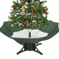 vidaXL Árbol de Navidad con nieve con base en paraguas verde 140 cm vidaXL Árbol de Navidad con nieve con base en paraguas verde 140 cm