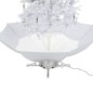 vidaXL Árbol de Navidad con nieve con base en paraguas blanco 190 cm vidaXL Árbol de Navidad con nieve con base en paraguas blanco 190 cm
