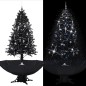 vidaXL Árbol de Navidad con nieve y base de paraguas PVC negro 190 cm vidaXL Árbol de Navidad con nieve y base de paraguas PVC negro 190 cm