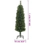 vidaXL Árbol de Navidad artificial delgado y soporte PVC verde 150 cm vidaXL Árbol de Navidad artificial delgado y soporte PVC verde 150 cm