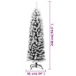 vidaXL Árbol de Navidad artificial delgado verde con nieve PVC 240 cm vidaXL Árbol de Navidad artificial delgado verde con nieve PVC 240 cm