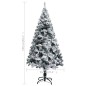 vidaXL Árbol de Navidad artificial verde con nieve 150 cm vidaXL Árbol de Navidad artificial verde con nieve 150 cm