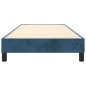 vidaXL Estructura de cama box spring terciopelo azul oscuro 90x200 cm