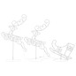 vidaXL Renos voladores y trineo blanco cálido 260x21x87 cm vidaXL Renos voladores y trineo blanco cálido 260x21x87 cm