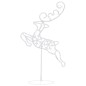 vidaXL Renos voladores y trineo blanco cálido 260x21x87 cm vidaXL Renos voladores y trineo blanco cálido 260x21x87 cm