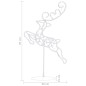 vidaXL Renos voladores y trineo blanco cálido 260x21x87 cm vidaXL Renos voladores y trineo blanco cálido 260x21x87 cm