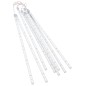 vidaXL Luces meteorito 8 uds de colores 288 LEDs interior exterior