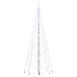 vidaXL Árbol de Navidad con poste de metal 1400 LEDs blanco frío 5 m vidaXL Árbol de Navidad con poste de metal 1400 LEDs blanco frío 5 m