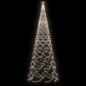 vidaXL Árbol de Navidad con poste de metal 1400 LEDs blanco frío 5 m vidaXL Árbol de Navidad con poste de metal 1400 LEDs blanco frío 5 m