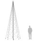 vidaXL Árbol de Navidad con poste de metal 1400 LEDs blanco frío 5 m vidaXL Árbol de Navidad con poste de metal 1400 LEDs blanco frío 5 m