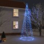 vidaXL Árbol de Navidad con poste de metal 1400 LEDs azul 5 m vidaXL Árbol de Navidad con poste de metal 1400 LEDs azul 5 m