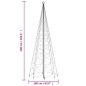 vidaXL Árbol de Navidad con poste de metal 1400 LEDs azul 5 m vidaXL Árbol de Navidad con poste de metal 1400 LEDs azul 5 m