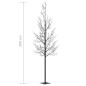 vidaXL Árbol de Navidad 600 LEDs de colores flores de cerezo 300 cm vidaXL Árbol de Navidad 600 LEDs de colores flores de cerezo 300 cm