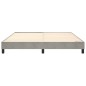 vidaXL Estructura de cama box spring terciopelo gris claro 160x200 cm vidaXL Estructura de cama box spring terciopelo gris claro 160x200 cm