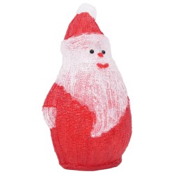 vidaXL Figura de Papá Noel de acrílico navideño LED 28 cm