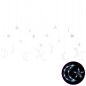 vidaXL Luces estrella y luna 345 LEDs blanco frío con control remoto vidaXL Luces estrella y luna 345 LEDs blanco frío con control remoto