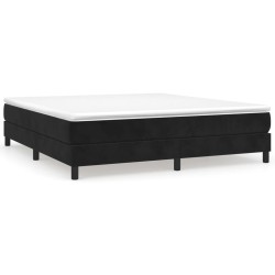 vidaXL Estructura de cama box spring terciopelo negro 180x200 cm