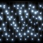 vidaXL Cortina luces carámbano 10m 400 LED blanco frío 8 funciones vidaXL Cortina luces carámbano 10m 400 LED blanco frío 8 funciones