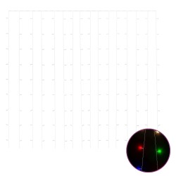 vidaXL Cortina de luces 3x3 m 300 LED de colores 8 funciones
