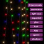 vidaXL Cortina de luces 3x3 m 300 LED de colores 8 funciones vidaXL Cortina de luces 3x3 m 300 LED de colores 8 funciones