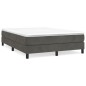 vidaXL Estructura de cama box spring terciopelo gris oscuro 140x200 cm vidaXL Estructura de cama box spring terciopelo gris oscuro 140x200 cm