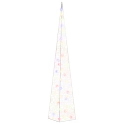 vidaXL Cono de luz LED decorativo acrílico multicolor 120 cm