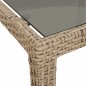 vidaXL Set comedor de jardín 7 pzas con cojines ratán sintético beige