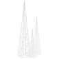 vidaXL Cono de luz LED decorativo acrílico blanco frío 60/90/120 cm vidaXL Cono de luz LED decorativo acrílico blanco frío 60/90/120 cm