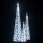 vidaXL Cono de luz LED decorativo acrílico blanco frío 60/90/120 cm vidaXL Cono de luz LED decorativo acrílico blanco frío 60/90/120 cm