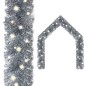 vidaXL Guirnalda de Navidad con luces LED plateado 10 m vidaXL Guirnalda de Navidad con luces LED plateado 10 m