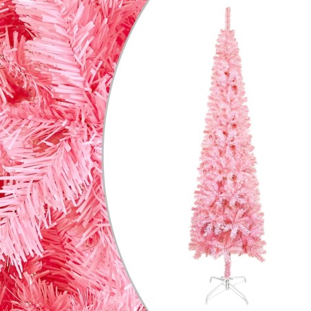 vidaXL Árbol de Navidad delgado rosa 150 cm
