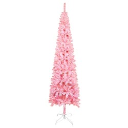 vidaXL Árbol de Navidad delgado rosa 150 cm