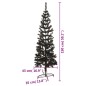 vidaXL Árbol de Navidad delgado negro 150 cm vidaXL Árbol de Navidad delgado negro 150 cm