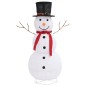 vidaXL Muñeco de nieve de Navidad con luces LED tela lujosa 120 cm vidaXL Muñeco de nieve de Navidad con luces LED tela lujosa 120 cm