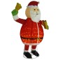vidaXL Papá Noel de Navidad decorativo con LEDs tela lujosa 180 cm vidaXL Papá Noel de Navidad decorativo con LEDs tela lujosa 180 cm