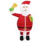 vidaXL Papá Noel de Navidad decorativo con LEDs tela lujosa 180 cm vidaXL Papá Noel de Navidad decorativo con LEDs tela lujosa 180 cm