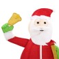 vidaXL Papá Noel de Navidad decorativo con LEDs tela lujosa 180 cm vidaXL Papá Noel de Navidad decorativo con LEDs tela lujosa 180 cm