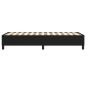 vidaXL Estructura de cama box spring tela negro 80x200 cm