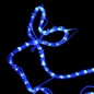 vidaXL Decoración navideña para jardín renos y trineo 576 LEDs