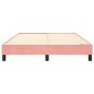 vidaXL Estructura de cama box spring terciopelo rosa 140x190 cm vidaXL Estructura de cama box spring terciopelo rosa 140x190 cm