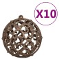 vidaXL Set de bolas de Navidad 120 pzas con pico 300 LED oro rosa vidaXL Set de bolas de Navidad 120 pzas con pico 300 LED oro rosa